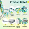 Short Oxford Cloth Silver White Aluminum Tube Beach Chair - Lemon