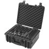 VEVOR Hard Pistol Cases with Pre-cut PU Foam, Waterproof & Dustproof Hard Gun Case for 5 Pistols, 18.9×16.3×8.5 in Lockable Pistol Case, Black