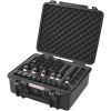 VEVOR Hard Pistol Cases with Pre-cut PU Foam, Waterproof & Dustproof Hard Gun Case for 6 Pistol, 19.3×17.1×8.3 in Lockable Pistol Case, Black