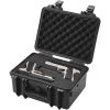 VEVOR Hard Pistol Cases with Pre-cut PU Foam, Waterproof & Dustproof Hard Gun Case for 1 Pistol, 14.1×11.5×7.6 in Lockable Pistol Case, Black
