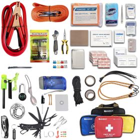 QUADKIT ATV Emergency Kit (106 Items) for ATV; UTV; SxS; 4 Wheelers; Quads; Side by Sides; 4x4s; Off-Road | 4-in-1 Kit: Auto Kit; Camping