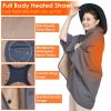 Electric Heated Throw Full Body Heated Shawl Indoor Outdoor Heated Blanket with 3 Heating Level