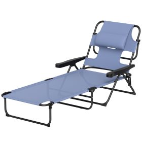 Lounge Chairs, Beach Chairs (Option: Black gray)
