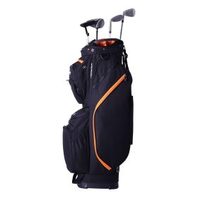VEVOR Golf Cart Bag with 14 Way Organizer Divider Top, 36' 13 Pockets Premium Cart Bag (Color: Black, Pocket: 11 PCS)